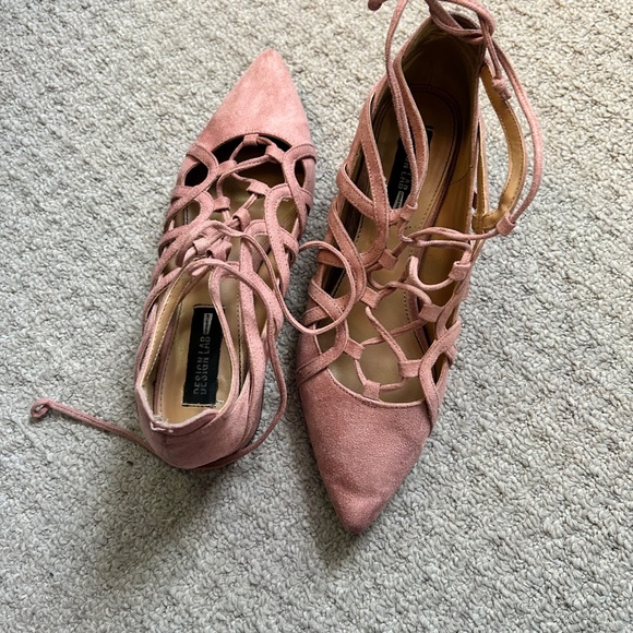 Design Lab Lord and Taylor Pink Lace-up Shoes! - Picture 8 of 9